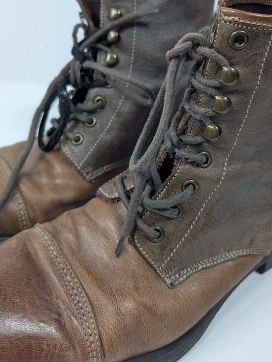 Men\'s Aston Grey Collection Redwood Genuine Leather Lace Boots 1006868 Size 10 main image 14